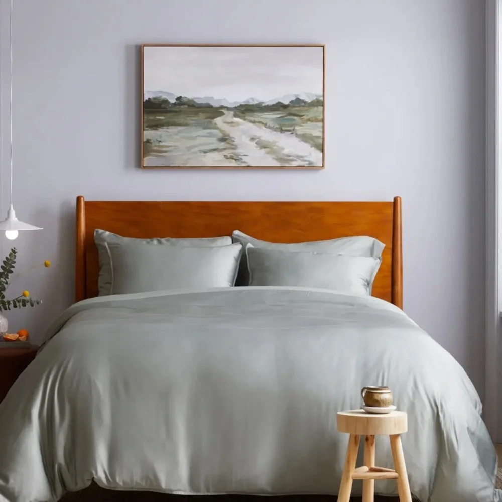 Quince Bamboo Duvet Cover King (Eucalyptus)
